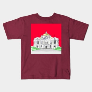 red heaven bellas artes palace Kids T-Shirt